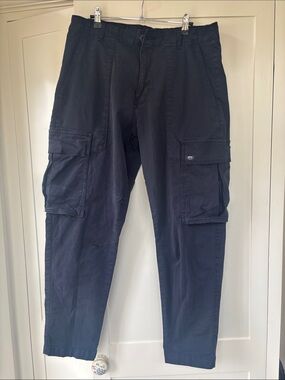 Men's Navy Zara Cargo Pants